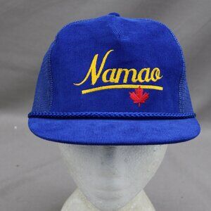 Vintage Corduroy Trucker Hat - Namao Alberta - Adult Snapback